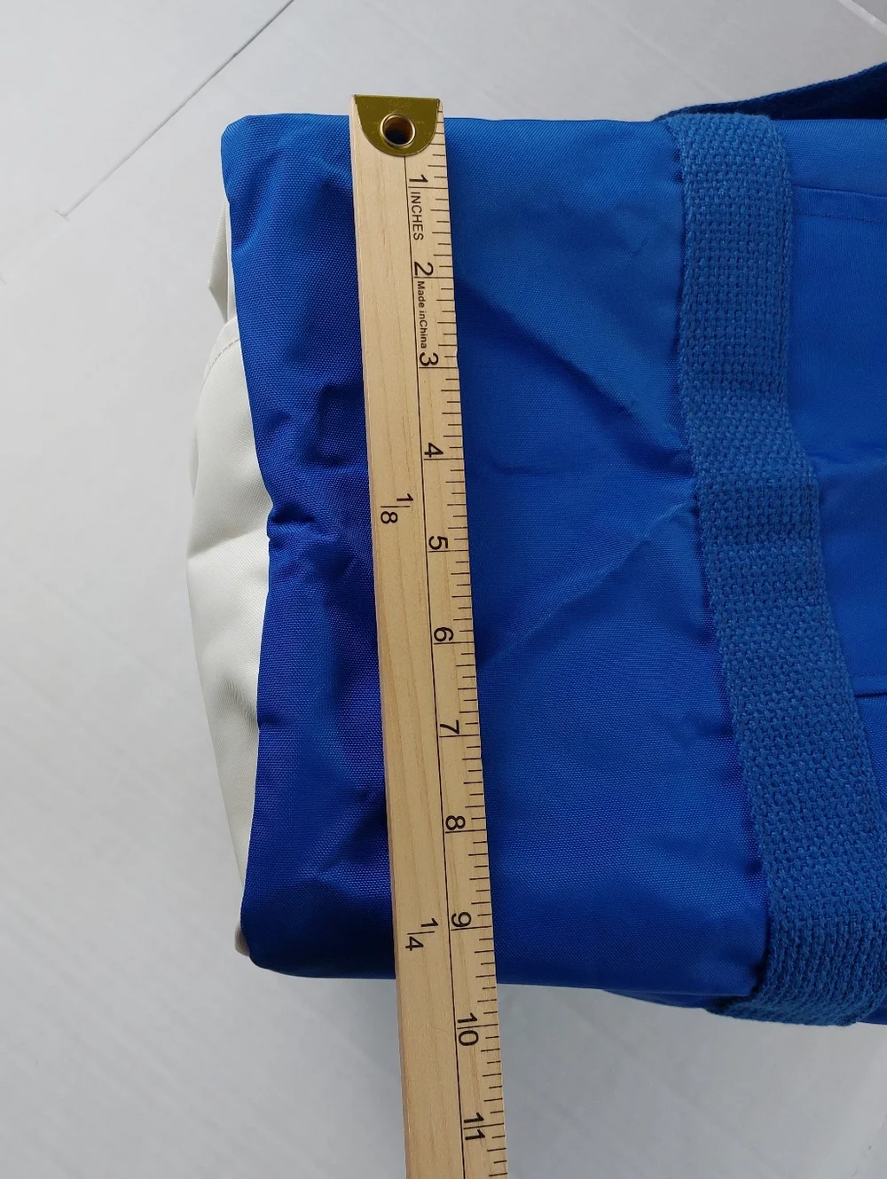 Vintage Just Richard 1990 US Open Evian Duffle Gym Bag Blue Union Made In USA